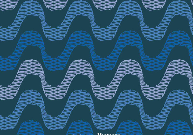 Blue Copacabana Seamless Pattern - vector #435911 gratis