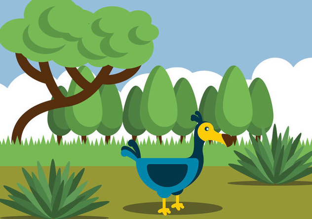 Illustration Of Dodo Bird - бесплатный vector #435941