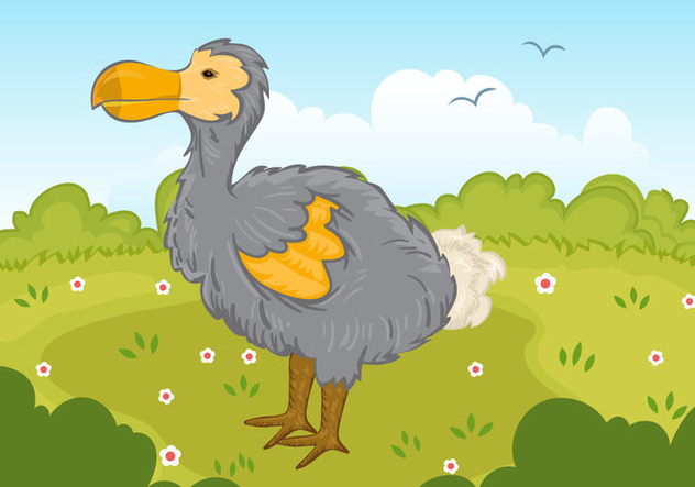Dodo Bird In Park Vector - бесплатный vector #436481