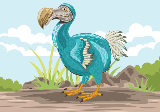Cute Dodo Bird Illustration - Free vector #436501