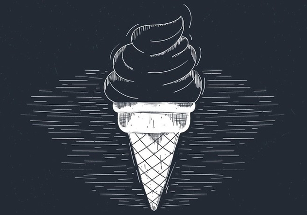 Free Hand Drawn Vector Ice Cream Illustration - бесплатный vector #436511