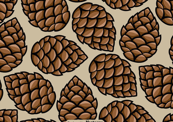 Pine Cone Seamless Pattern - Vector - Free vector #437351