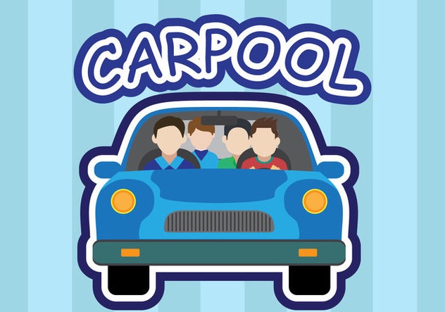 Carpool vector - Free vector #437431