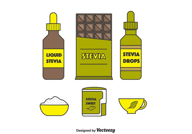 Stevia Product Vector Set - Free vector #438141