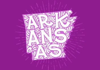 Arkansas State Lettering - vector gratuit #438811 