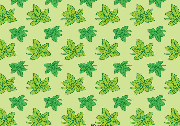 Stevia Leaves Green Background Pattern Vector - Free vector #439411