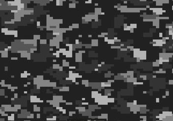 Grey And Black Digital Camouflage Vector Background - Kostenloses vector #440061