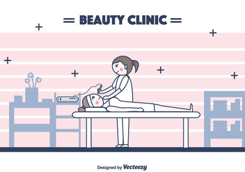 Beauty Clinic Vector Background - Kostenloses vector #442521