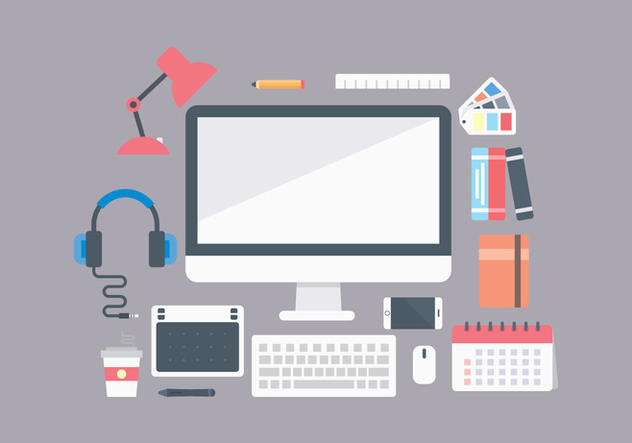 Free Office Workplace Items - vector #444121 gratis