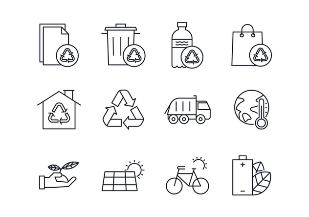 Free Environmental & Waste Management Icon Set - Free vector #444621