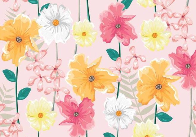 Ditsy Realist Seamless Pattern Vector - Free vector #444801