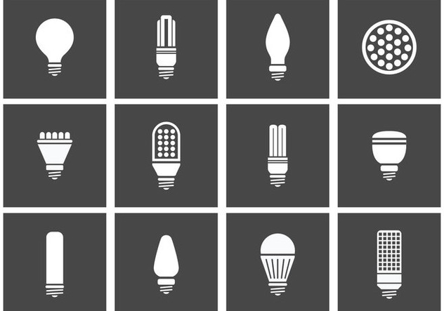 LED Lights Icons - Free vector #445791
