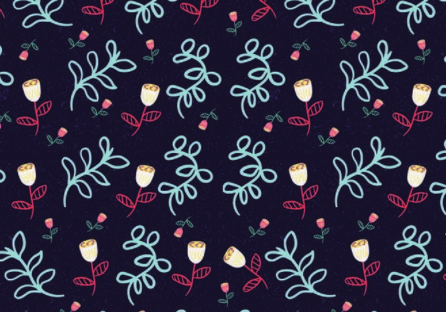 Floral Ditsy Pattern Vector - Free vector #446081
