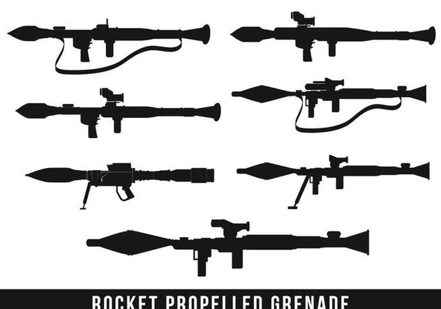 Rpg Missile Silhouette - Free vector #446321