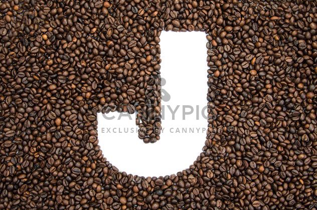 Alphabet of coffee beans - image gratuit #451901 