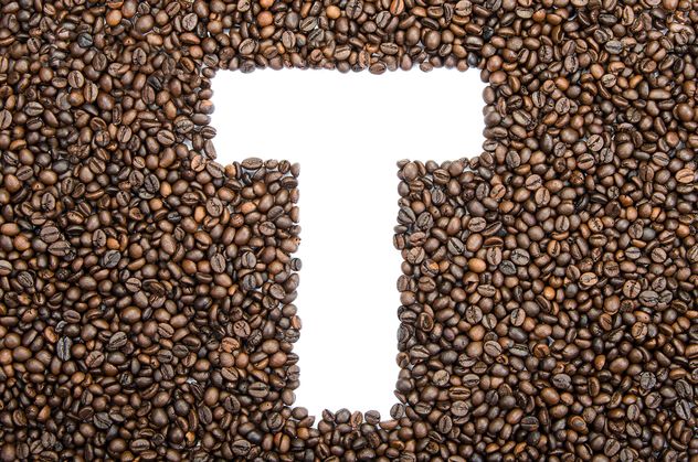 Alphabet of coffee beans - бесплатный image #451921