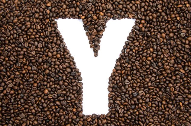 Alphabet of coffee beans - бесплатный image #451931