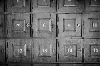 Old wooden postboxes - бесплатный image #452611