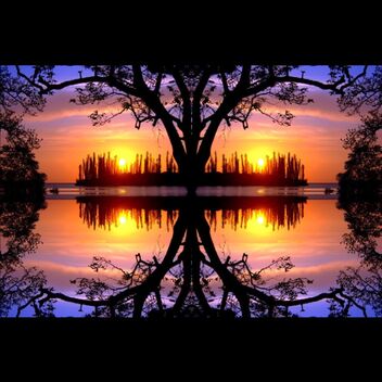 Merging into a New Real-ity 3 - Sunset - mirror effect 27- PicsArt 2021 - 19_02_2021 08_20_44 - image gratuit #484611 